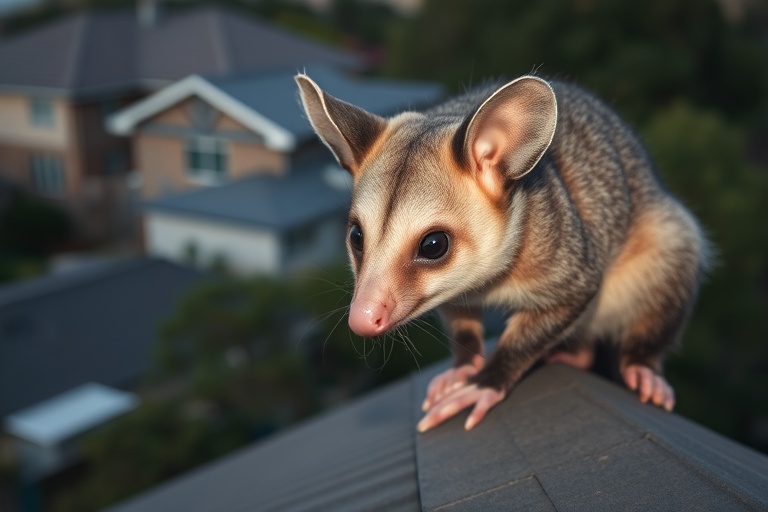 Possum in Flemington residential area