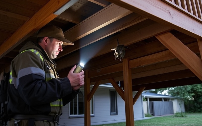 Under Deck Possum Removal in Flemington